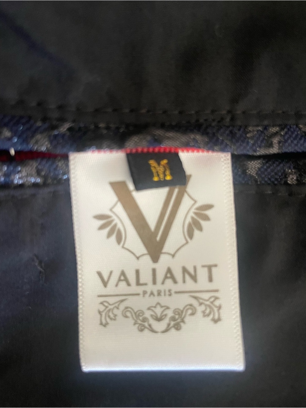 Valiant Navy Jacquard Bomber Jacket with Subtle Sheen - Picture 6 of 11